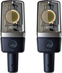 AKG C214 Matched Pair Kondenser Stüdyo Mikrofon Seti - AKG