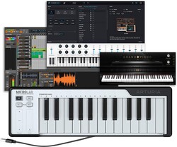 Arturia MicroLab - Siyah 25 Tuşlu Synthesizer - Arturia
