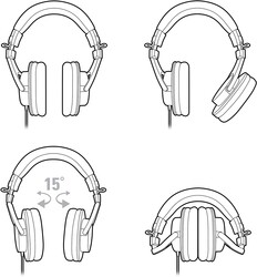 Audio-Technica ATH-M30X Stüdyo Referans Kulaklığı - 4