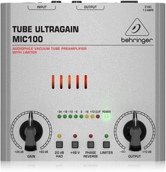 Behringer MIC100 Vakum Tüplü Mikrofon Preamplifikatörü - Behringer