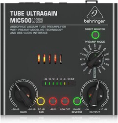 Behringer MIC500USB Vakum Tüp Preamplı USB Ses Kartı - Behringer