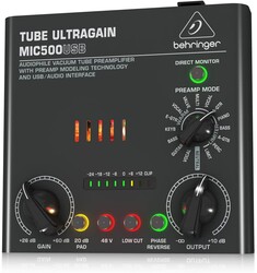Behringer MIC500USB Vakum Tüp Preamplı USB Ses Kartı - 4