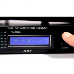 Doppler DM-200H Çift Anten Tek El Telsiz Mikrofon - 2