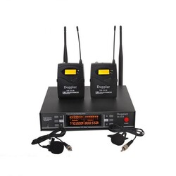Doppler DM-252B Çift Anten Çift Yaka Telsiz Mikrofon - Doppler