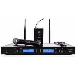 Doppler DM-502HB Tek El Tek Yaka Telsiz Mikrofon Seti - Doppler