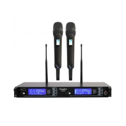 Doppler DM-802H GOLD Çift Telsiz Kablosuz El Mikrofonu - 2