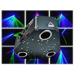 Eclips Cosmos 3 Renkli Tünel Efektli 680 mW Lazer Işık - Eclips