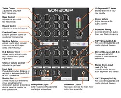 JBL EON208P Portatif Taşınabilir 600 Watt Ses Sistemi - 5
