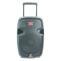 Klangmeister KP-15 PORTATİF ŞARJLI HOPARLÖR UHF 1 el+1 headset kablosuz mikrofon - Klangmeister