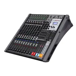 Klangmeister LIVE 12P-2x 12 Kanal 2x1800W Çift Efektli Power-Mixer | USB | Bluetooth - 2