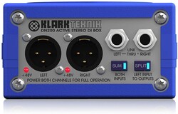 Klark Teknik DN200 2 Kanal Aktif Stereo DI Box - Klark Teknik