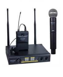 KÖNİG K-402 UHF ÇİFT KANAL 1 EL 1 YAKA MIKROFON - König