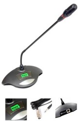 König K 8 M Kondensator Kırmızı Led , Volum Kontrollü Kürsü Masa Mikrofonu - König