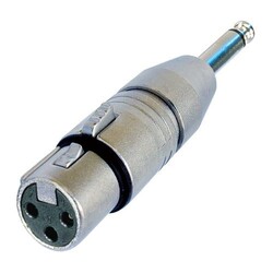 Neutrik NA2FP XLR (Dişi) - 6.35 mm. Mono (Erkek) - Neutrik