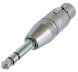 Neutrik NA3FP XLR (Dişi) - 6.35 mm. Stereo (Erkek) - Neutrik