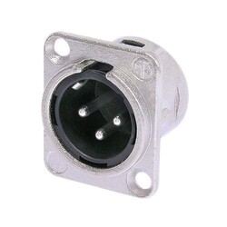 Neutrik NC3MD-L-1 3 Pinli Şase Tipi Erkek XLR Konnektör - Neutrik