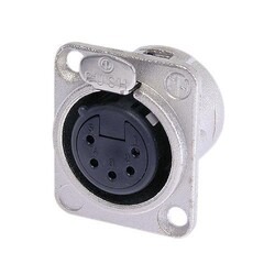 Neutrik NC5FD-L-1 5 Pinli Şase Tipi Dişi XLR Konnektör - Neutrik