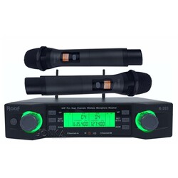 Roof R 203 E-E İki Kanal UHF Telsiz Mikrofon - Roof
