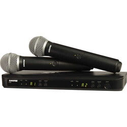 Shure BLX288E/SM58 2 li Kablosuz Telsiz El Mikrofonu - Shure