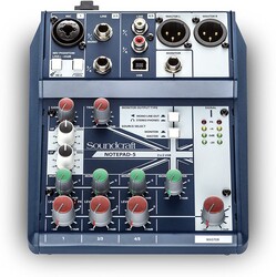 Soundcraft NOTEPAD-5 5 Girişli Analog Stüdyo Kayıt Mikseri - 3