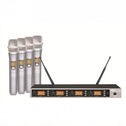 SSP K400/X1 4 Kanal UHF Kablosuz El Tipi Mikrofon Sistemi - SSP