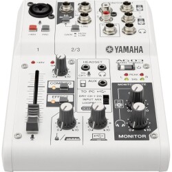 Yamaha AG 03 MK2 - 3 Kanal Efektli Deck Mikser(Beyaz) - Yamaha